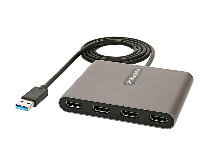 USB 3.0 na 4 HDMI izhode (video wall / mreža 4ih monitorjev)